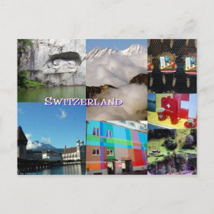 Carte Postale Collage de photos Suisse