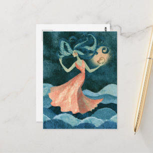 Carte Postale Collage de sirène