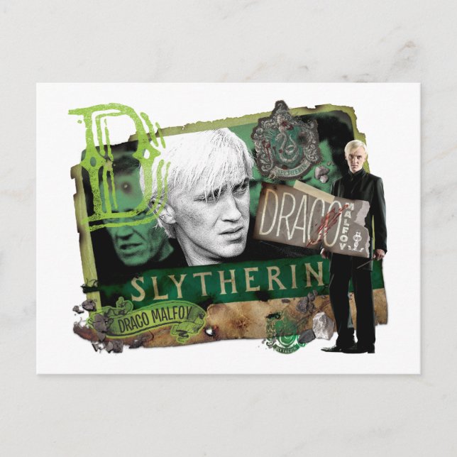 Carte Postale Collage Draco Malfoy 1 (Devant)