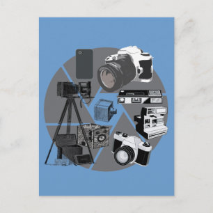 Carte Postale Collage du temps de l'appareil photo