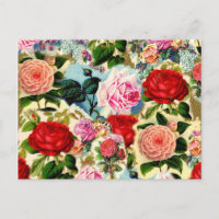 Collage floral assez chic de roseraie de cru