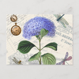 Carte Postale Collage Hydrangea