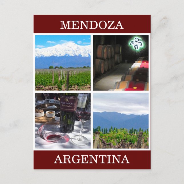 Carte Postale collage mendoza (Devant)