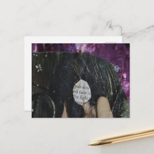 Carte Postale Collage mixte de visage indolore