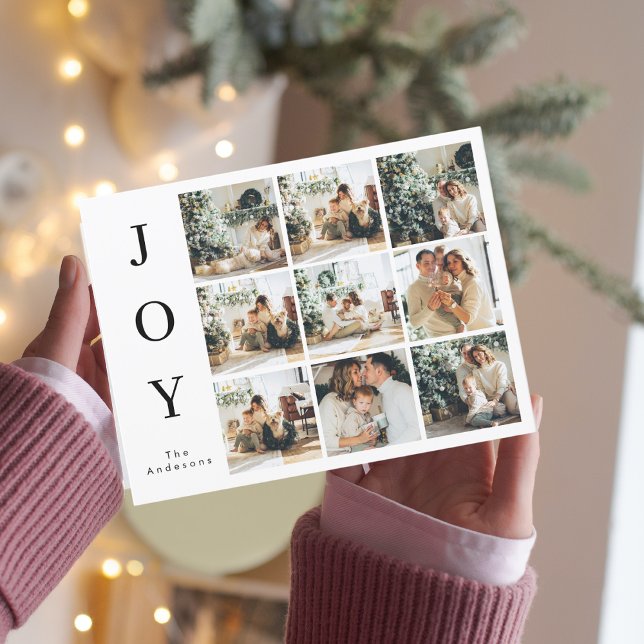 Carte Postale Collage Noël Neuf photos | Joyeux Joyeux Joyeux Jo (Créateur téléchargé)