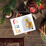 Carte Postale Collage Noël Quatre photos | Falalala colorée<br><div class="desc">Collage Noël Quatre photos | Falalala colorée</div>