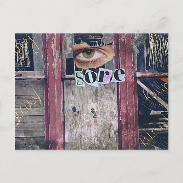 Carte Postale collage oculaire (Devant)