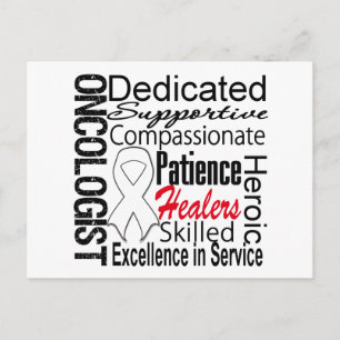 Carte Postale Collage Oncologiste du cancer du poumon