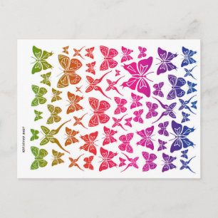 Carte Postale Collage papillon