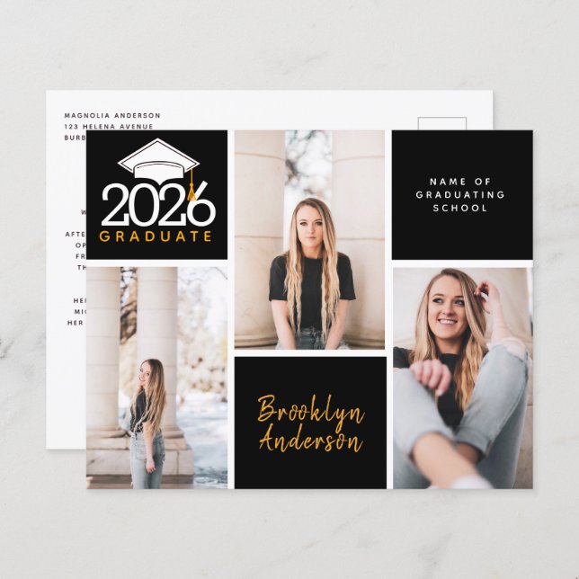 Carte postale Collage photo BUDGET (Devant / Derrière)