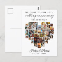 Collage photo cœur Anniversaire de mariage Moderne