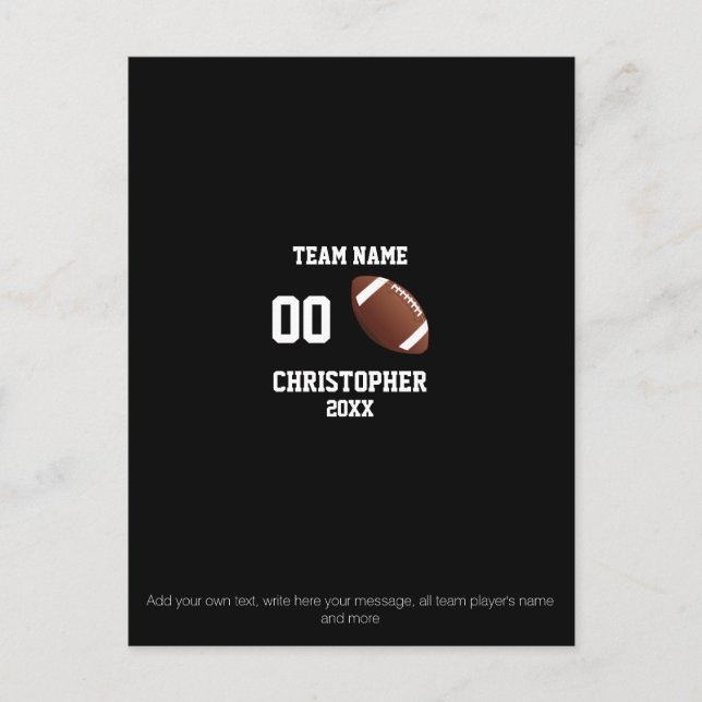 Carte Postale Collage photo de football (Devant)