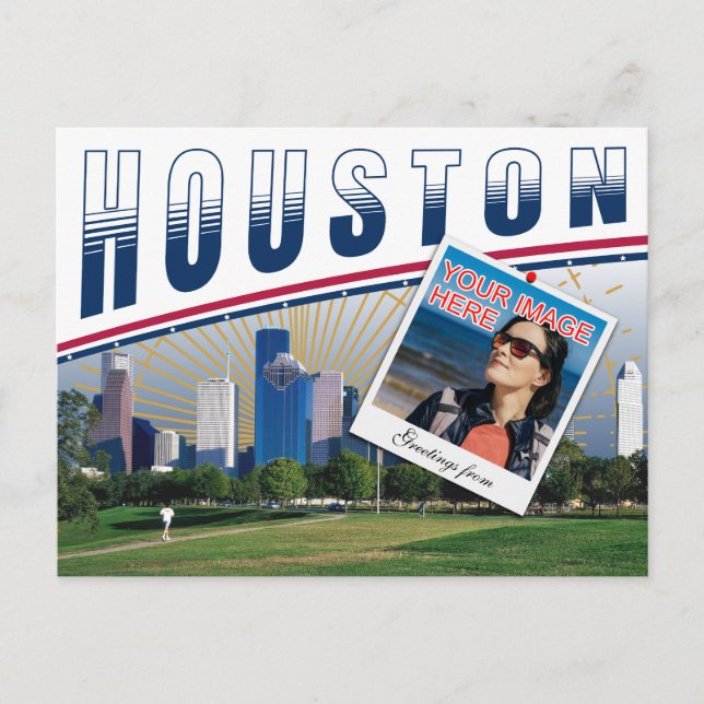 Carte Postale Collage photo de Houston Texas (Devant)