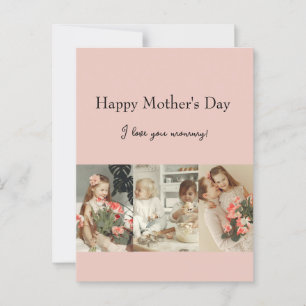 Carte Postale Collage photo et message - Cadeau personnalisé  