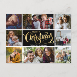 Carte postale Collage photo Joyeux Noël