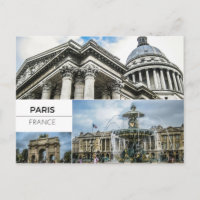 Carte postale Collage Photo Paris
