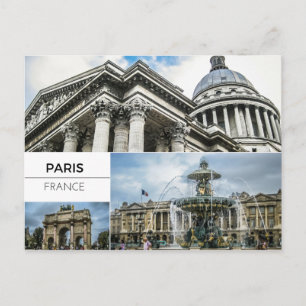 Carte postale Collage Photo Paris