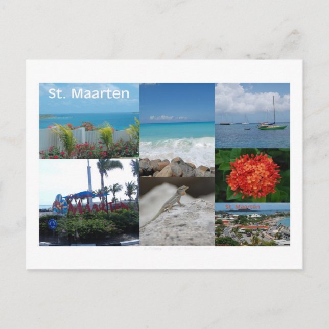 Carte Postale Collage photo Saint-Martin-Saint-Martin (Devant)