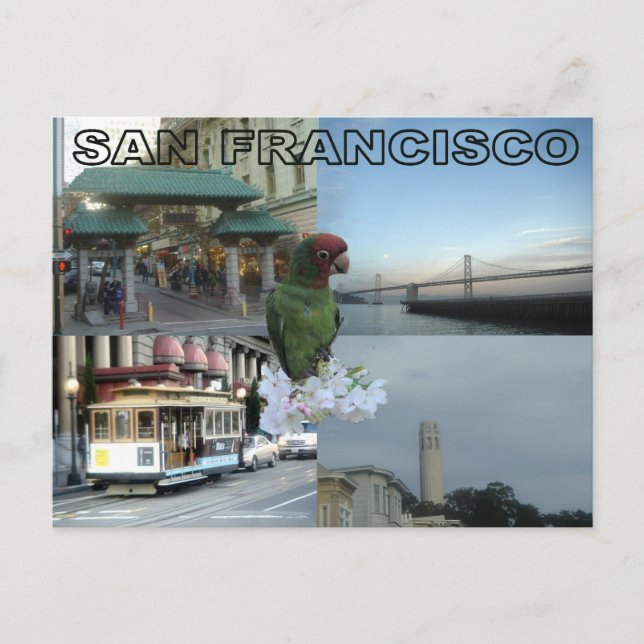 Carte Postale Collage San Francisco (Devant)