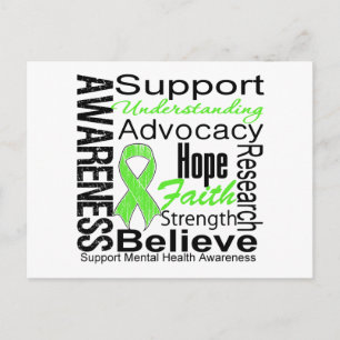 Carte Postale Collage - Sensibilisation à la santé mentale