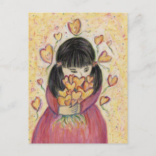 Carte postale Collecte des coeurs d'amour