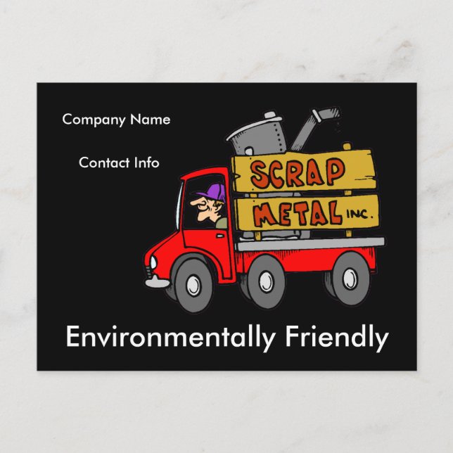 Carte Postale Collecteur de métal de rebut (Devant)