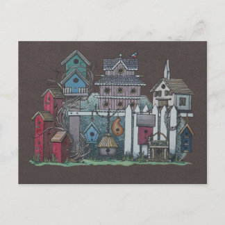 Carte Postale Collection Birdhouse