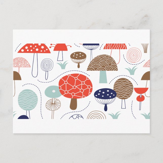 Carte Postale Collection de champignons Emma Janeway (Devant)