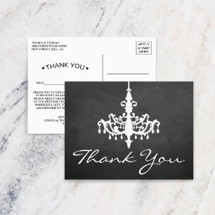 Carte Postale Collection de Mariage Chandelier élégant