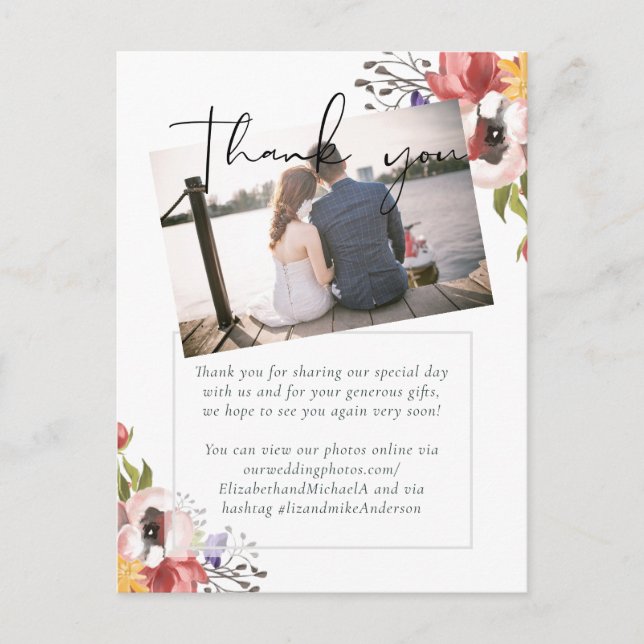Carte Postale Collection de Mariages de couleurs de automne rust (Devant)