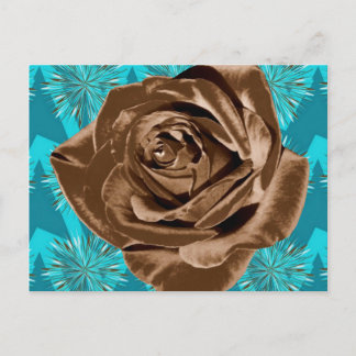 Carte Postale Collection de motifs "Rose de chocolat"