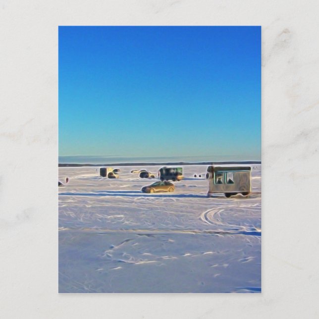 Carte Postale Collection de pêche sur glace (Devant)