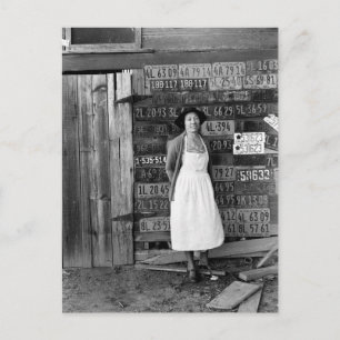 Carte Postale Collection de plaques de licence des années 1930