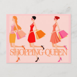 CARTE POSTALE COLLECTION DE REINE DE SHOPPING
