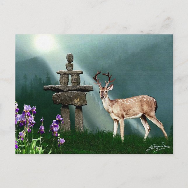 Carte Postale Collection DEER & INUKSHUK (Devant)