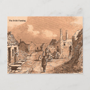 Carte Postale Collection d'images de la famine irlandaise pour c