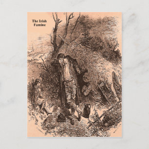 Carte Postale Collection d'images de la famine irlandaise pour c