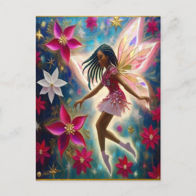 Carte Postale Collection Fée de Noël - Cornouailles Braids Cheve (Devant)