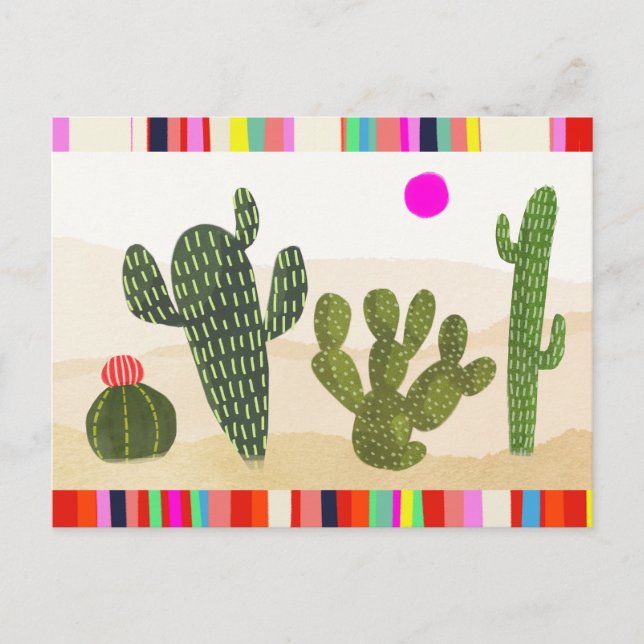 Carte Postale Collection Llamarama Cactus (Devant)