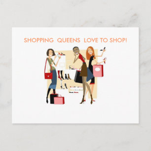 CARTE POSTALE COLLECTION REINE DU SHOPPING