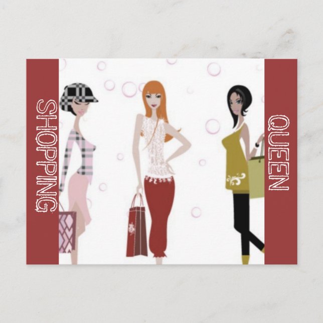 CARTE POSTALE COLLECTION REINE DU SHOPPING (Devant)