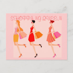 CARTE POSTALE COLLECTION REINE DU SHOPPING