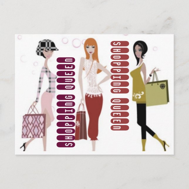 CARTE POSTALE COLLECTION REINE DU SHOPPING (Devant)
