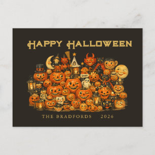 Carte Postale Collection Rétro Vintage de Souvenirs d'Halloween