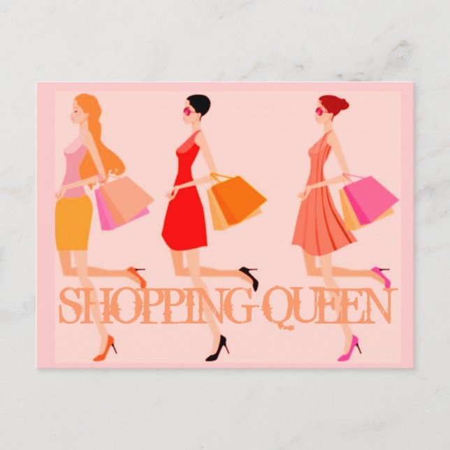 Carte Postale Collection Shopping Queen - (Devant)