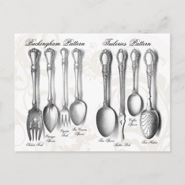 Carte Postale Collection Silverware (Devant)
