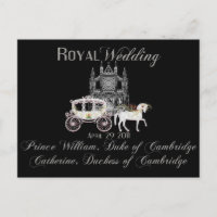 Carte postale collective du Mariage royal