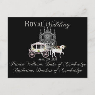Carte postale collective du Mariage royal