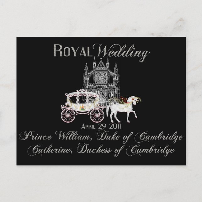 Carte postale collective du Mariage royal (Devant)