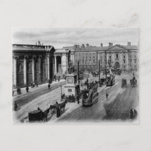 Carte Postale College Green, Dublin, vers 1900